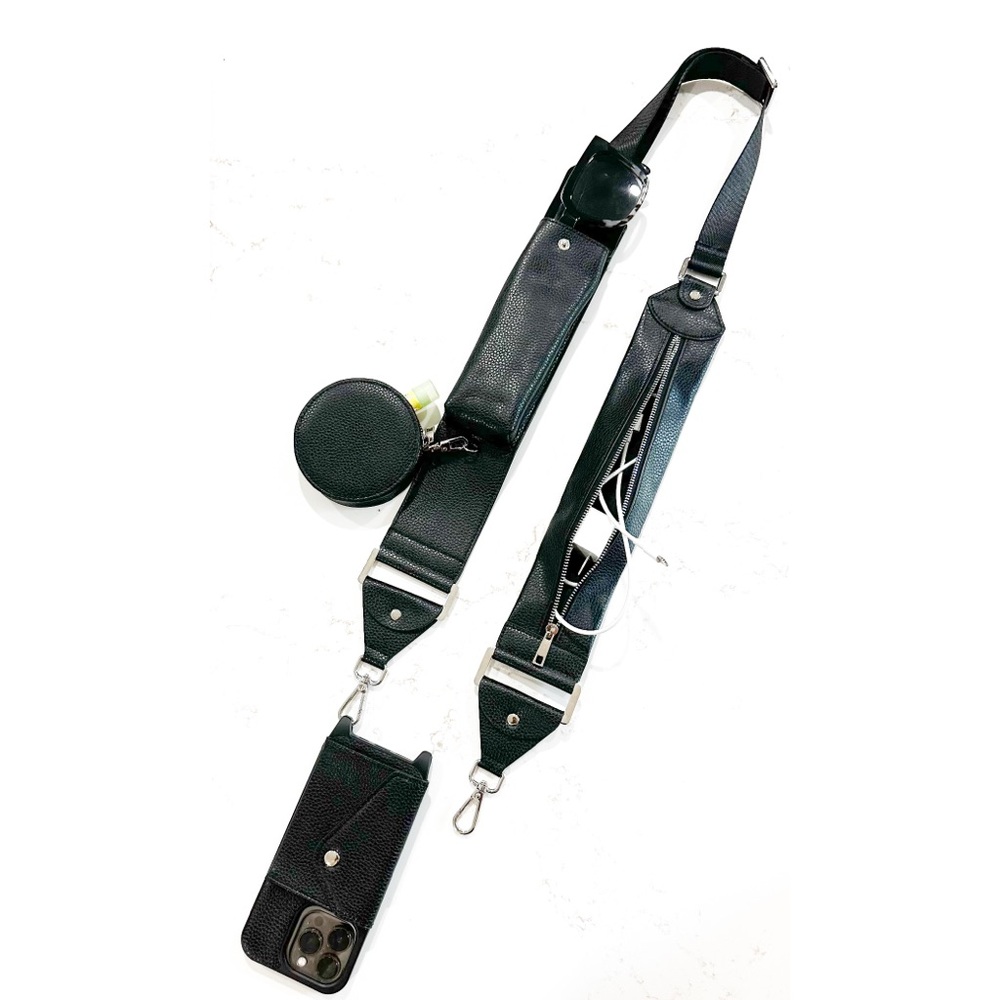 Womens Vegan Leather Crossbody phone wallet case